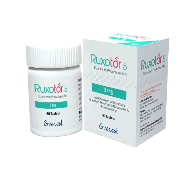 Ruxotor 5mg Tablet (Ruxolitinib) targeted therapy for myelofibrosis and polycythemia vera in Pakistan