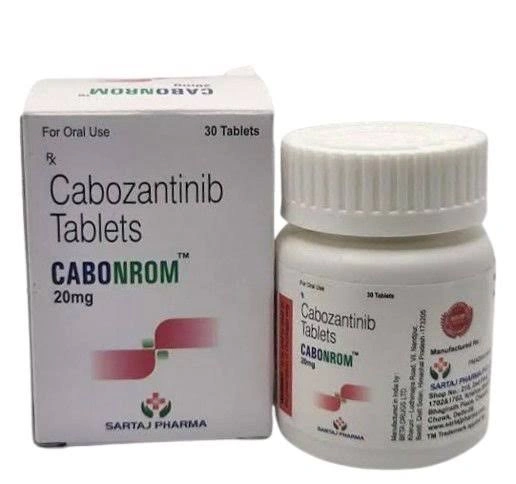 Cabozantinib (Cabonorm 20mg) oncology medicine packaging