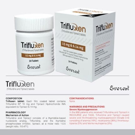Trifluxen 15mg & 6.14mg Tablet (Trifluridine and Tipiracil)