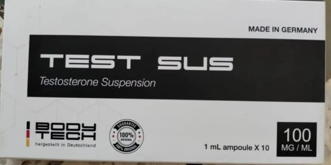 Test sus 100mg/ml suspenstion (Testosterone) product packaging