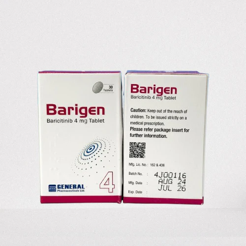 Barigen 4mg Tablet (Baricitinib) containing baricitinib
