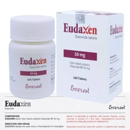Eudaxen Tablet 50mg (Diazoxide) price and availability in Pakistan – Impo Medic